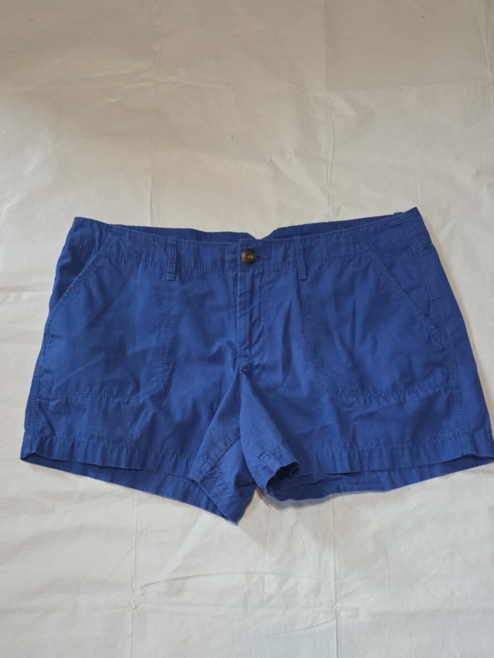 Old Navy Women's Cotton Chino 3" Shorts Royal Blue 10